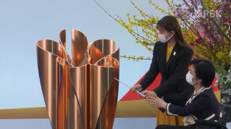 В Японии стартовала эстафета Олимпийского огня. Видео