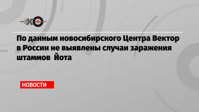 По данным новосибирского Центра Вектор в России не выявлены случаи заражения штаммов  Йота