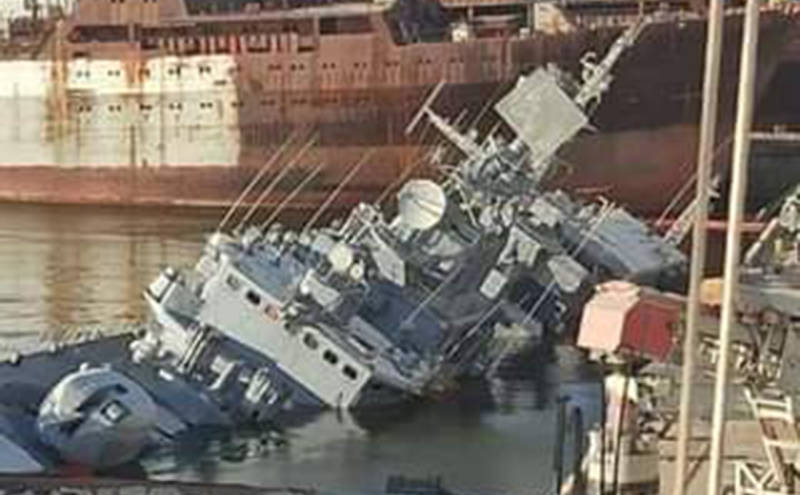 На Украине затопили флагманский корабль «Гетман Сагайдачный»