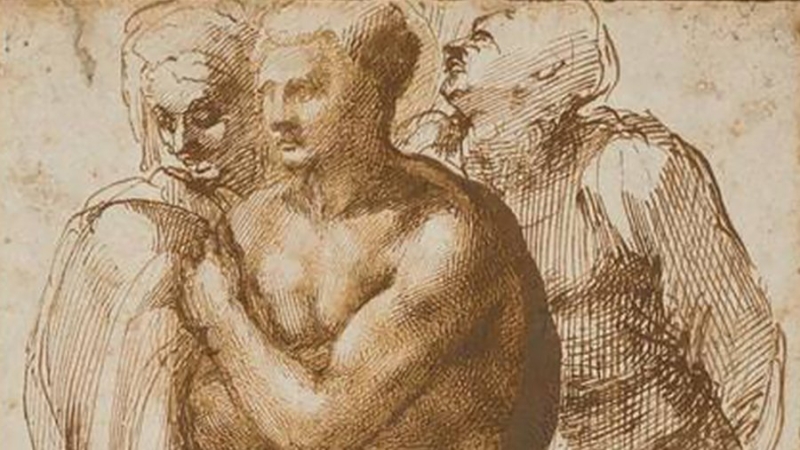 Атрибутированный Микеланджело неизвестный рисунок продадут за €30 млн
